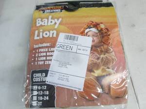 lot 289 image: Baby Lion Infant Costume 6-12 month...