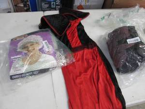 lot 300 image: Granny Set, Skeleton, Red Dress...