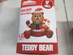 lot 354 image: Teddy Bear Holiday Inflatable open ...