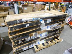 Reseller lot of shower end wall kits.
