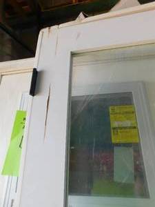 60 in. x 80 in. Right Hand Active Primed Composite Clear Glass Full Lite Prehung Interior French Door