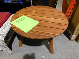 WALKER EDISON ROUND OUTDOOR COFFEE TABLE 30 X 30