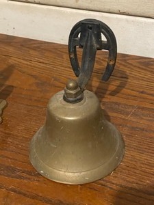 Victorian Coat and Hat Hook and Copper Bell