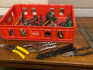 Vice Grip, Pliers, Files, Screwdrivers