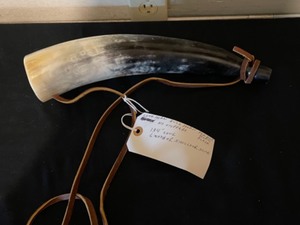 Longhorn Bullhorn Powder Horn Flask