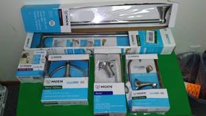 lot 129 image: Moen bathroom towel bars