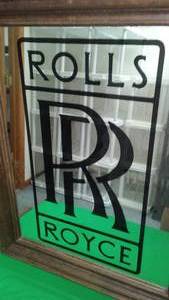 lot 133 image: Rolls Royce Sign & Mirror