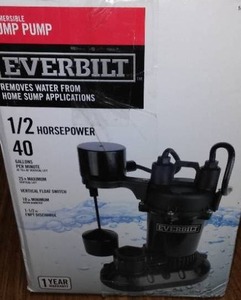 lot 138 image: Sump pump used in box  H.P