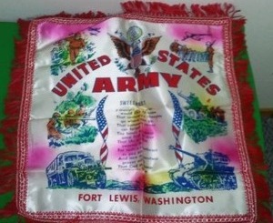 lot 179 image: Viet Nam Era, Fort Lewis Washington pillow case
