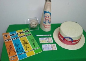 lot 180 image: 1965 Minnesota Twins World Series Memorabilia