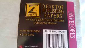 lot 169 image: Blue Parchment Business Office Envelopes (1 case)