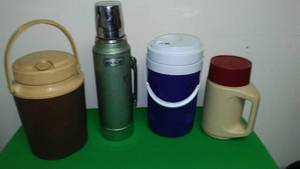 lot 252 image: Stanley Thermos and 3 jugs