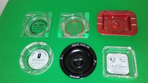 lot 194 image: Ashtrays (6) Glyndon, Dilworth, Fargo, West Fargo.