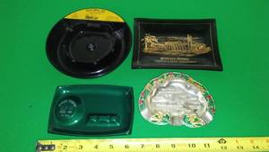 lot 197 image: Moorhead Ashtrays, (4) Kost, Texaco, S & L.