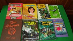 lot 346 image: 8 Childrens Books - Tom Sawyer,Gnome mobile, Toby Tyler & more.