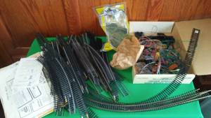 lot 370 image: Model Railroading Track, Wiring, and Greenery. HO