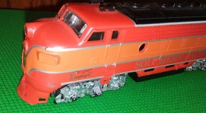 lot 371 image: Southern Pacific Engine and Caboose.