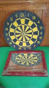 lot 386 image: Vintage Dart Board and Mirror.
