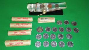 lot 387 image: Canadian Coins and Money Clip