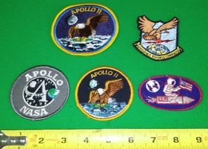 lot 389 image: Apollo and Aerospace Patches (5)