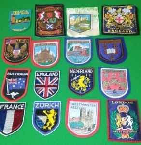 lot 405 image: International Patches  England, Scotland, Australia, USA and More.