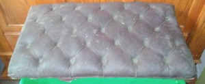 lot 819 image: Antique Leather Buggy Seat - Great about 34