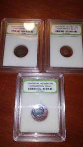 lot 185B image: 3 Roman Coins, 330 AD Constantine the Great