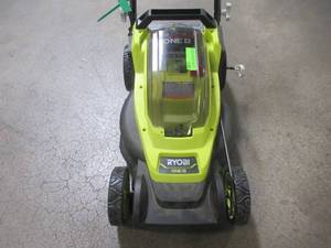 Ryobi 13 in. ONE 18-Volt Lithium-Ion Cordless Battery Walk Behind Push Lawn Mower P1180VNM