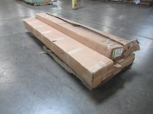WHOLESALE PALLET - Veranda Yukon Scallop 4 ft. H x 8 ft. W White Vinyl Un-Assembled Fence Panel
