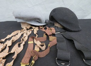 lot 9 image: VINTAGE MENS HATS  SUSPENDERS