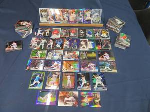 lot 45 image: COLLECTABLE BASEBALL CARDS - MOSTLY REFRACTOR AND PRIZM ROOKIES