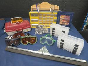 lot 72 image: HUGE MISC LOT OF FISHING, STORAGE, GOGGLESSKI MASKS, CABIN TYPE STUFF AND MORE
