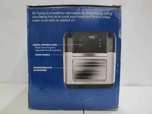 lot 818 image: Insignia - 10 Qt. Digital Air Fryer Oven - Stainless Steel