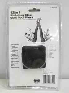lot 833 image: Steel Grip 12-in-1 Stainless Steel Multi Tool with Pliers