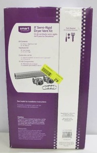 lot 855 image: Smart Choice 8 ft. Semi-Rigid Dryer Vent Kit with Close Elbows