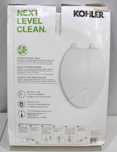 lot 875 image: Kohler Layne Quiet-Close Elongated Antimicrobial Toilet Seat