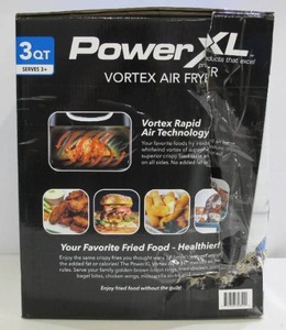 lot 880 image: Power XL Vortex Air Fryer- 3qt - Black