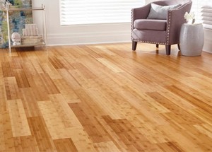 lot 802 image: Home Decorators Collection Horizontal Bamboo Toast Flooring (24 cases - Roughly 320 sq ft) 38 in. T x 5 in. W x 38.59 in. L Engineered Click Bamboo Flooring HL615H - 24 cases - 321.6 sq ft
