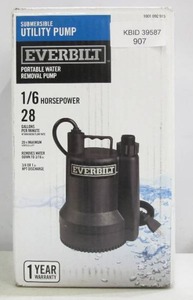 lot 907 image: Husky 16 HP Plastic Submersible Utility Pump