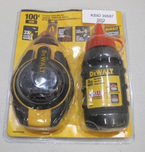 lot 902 image: DeWalt 100 ft. Chalk Reel with Red Chalk