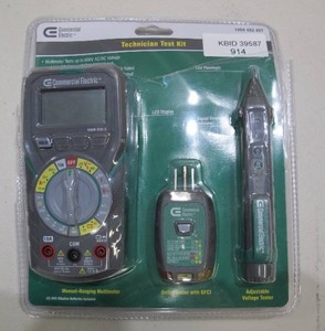 lot 914 image: Commercial Electric Multimeter Technician Maintenance Kit