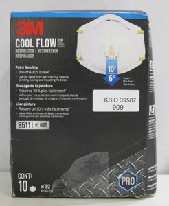 lot 909 image: 3M Cool Flow Respirator Mask 10-Pack