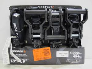 lot 926 image: Keeper 1.25 in. x 16 ft. Combat Ratchet Tie Down (3-Pack)