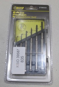 lot 835 image: 5-Pack Steel Grip Precision Mini Screwdriver Kit for Computers, Eyeglasses, Small Repairs