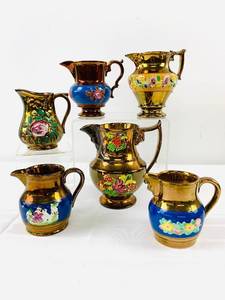 lot 9 image: A Collection of English Copper Lusterware