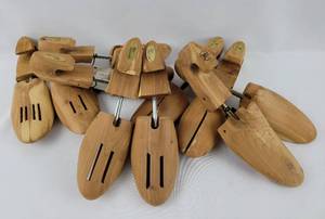 lot 23 image: Set of 5  Wood Shoe Trees- Allen Edmunds, J&M