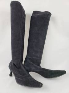 lot 25 image: 2 Pairs of Womens Stuart Weitzman Tall Suede Boots- Size 6.5