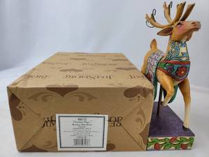 lot 52 image: Boxed Jim Shore Heartwood Creek Reindeer Collection