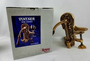 lot 41 image: Two Solid Brass Vinter Counter Top Wine Openers