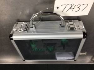 lot 12 image: McCulloch Medical One Puff Puppy &amp Kitten AspiratorRespirator -Simple, two-part, handheld instrument that clears breathing pathways and stimulates the first breaths of newborn puppies, kittens, and other small animals. Great Condition